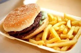 Kid's Burger and fries